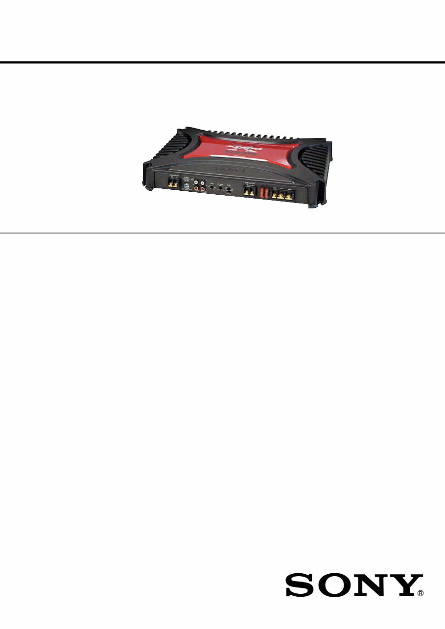 Sony XM-2200GTX Service Manual preview img 1