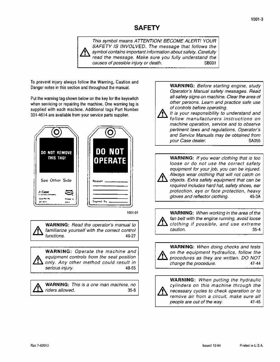 Case 9060B Service Manual preview img 7