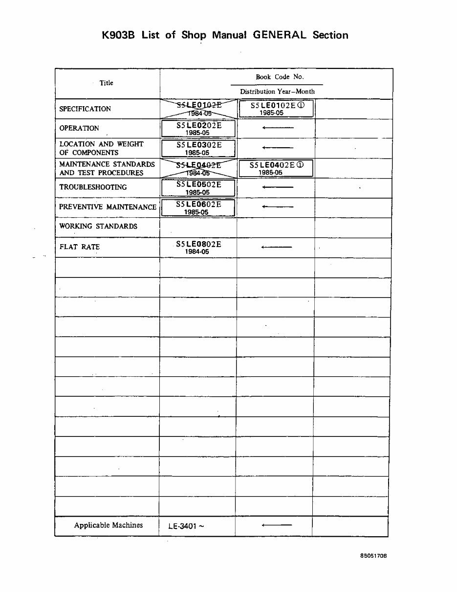 Kobelco K903 Service Manual preview img 3