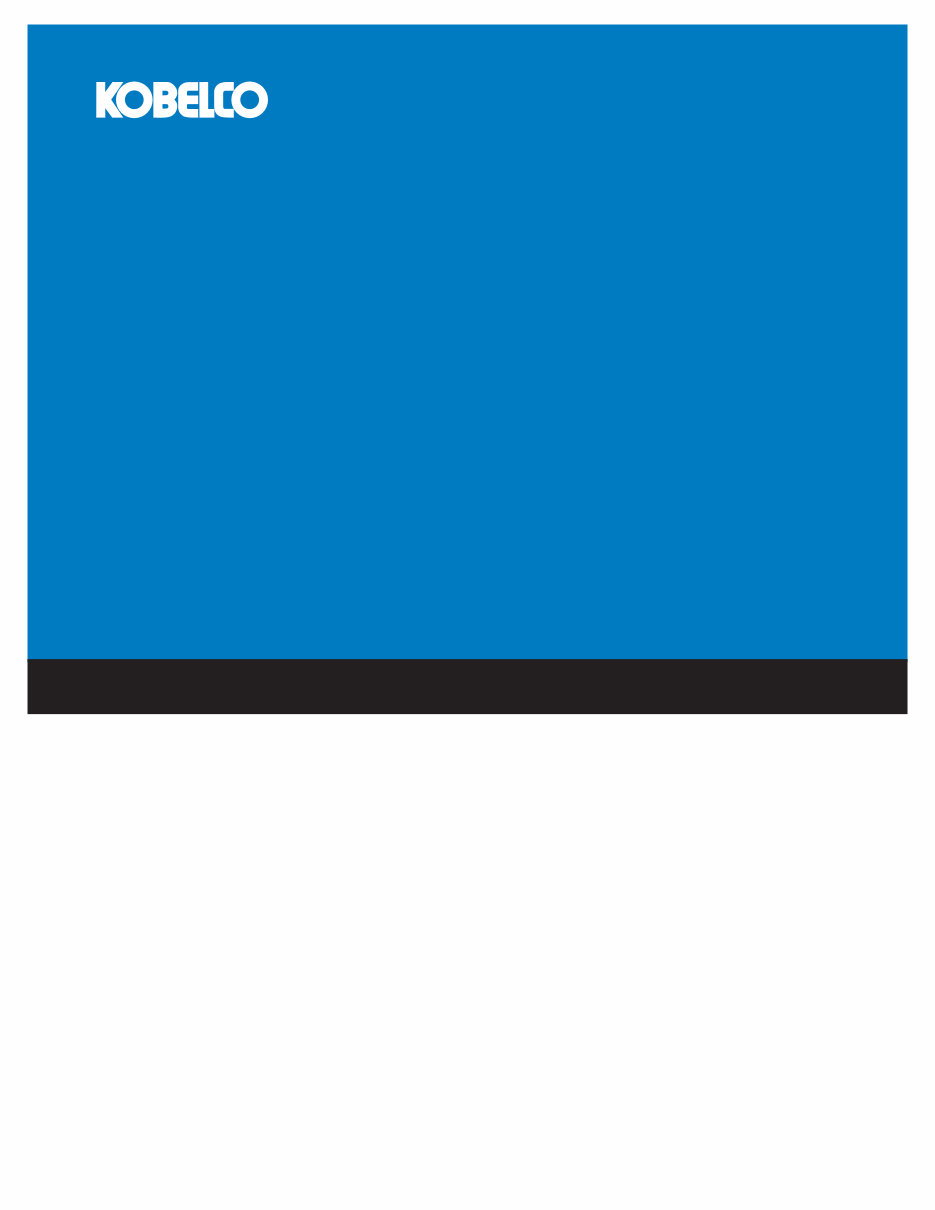 Kobelco K909 Service Manual preview img 1