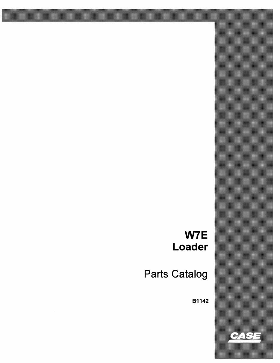 Case W7E Parts Catalog preview img 1