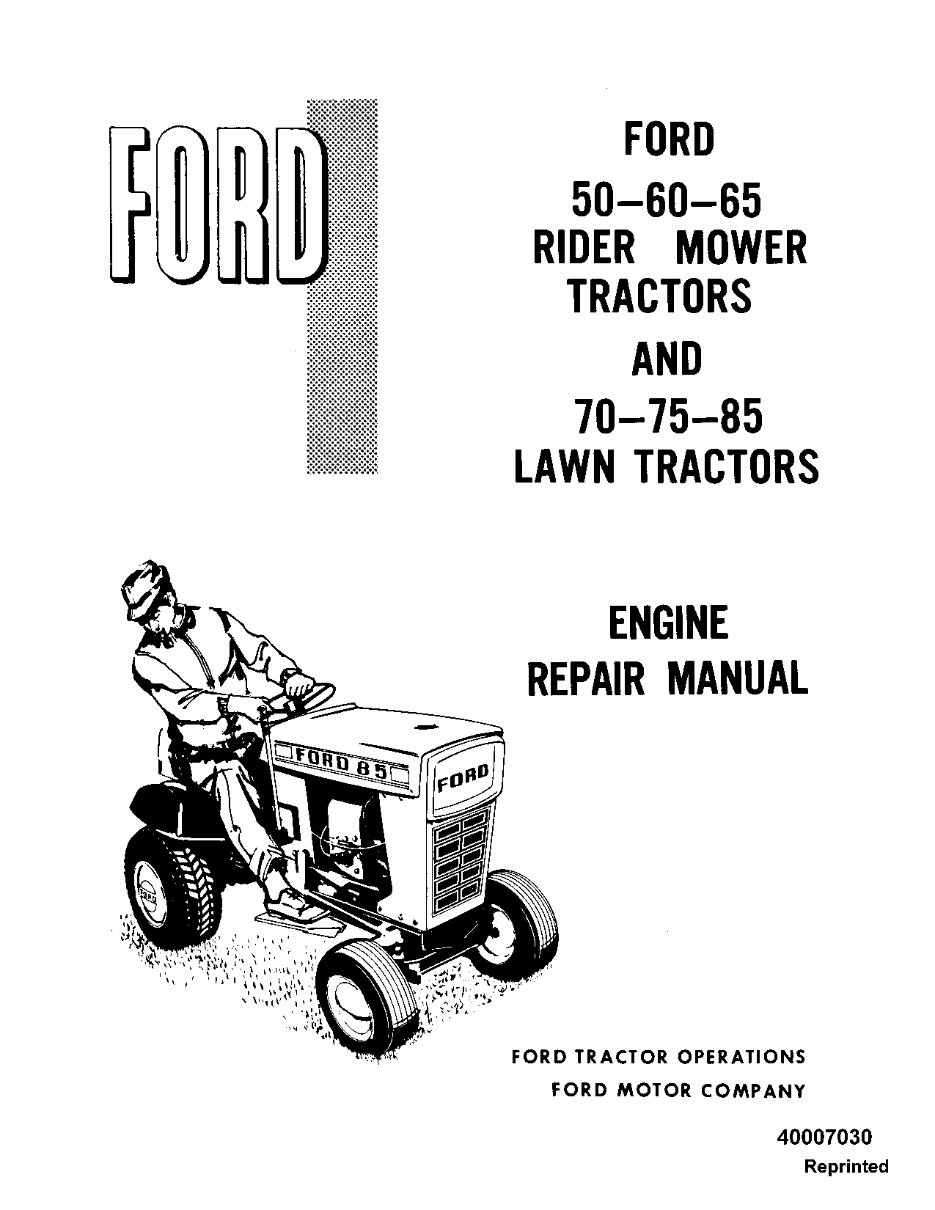 New Holland 50, 60, 65, 70, 75, 85 Service Manual preview img 1