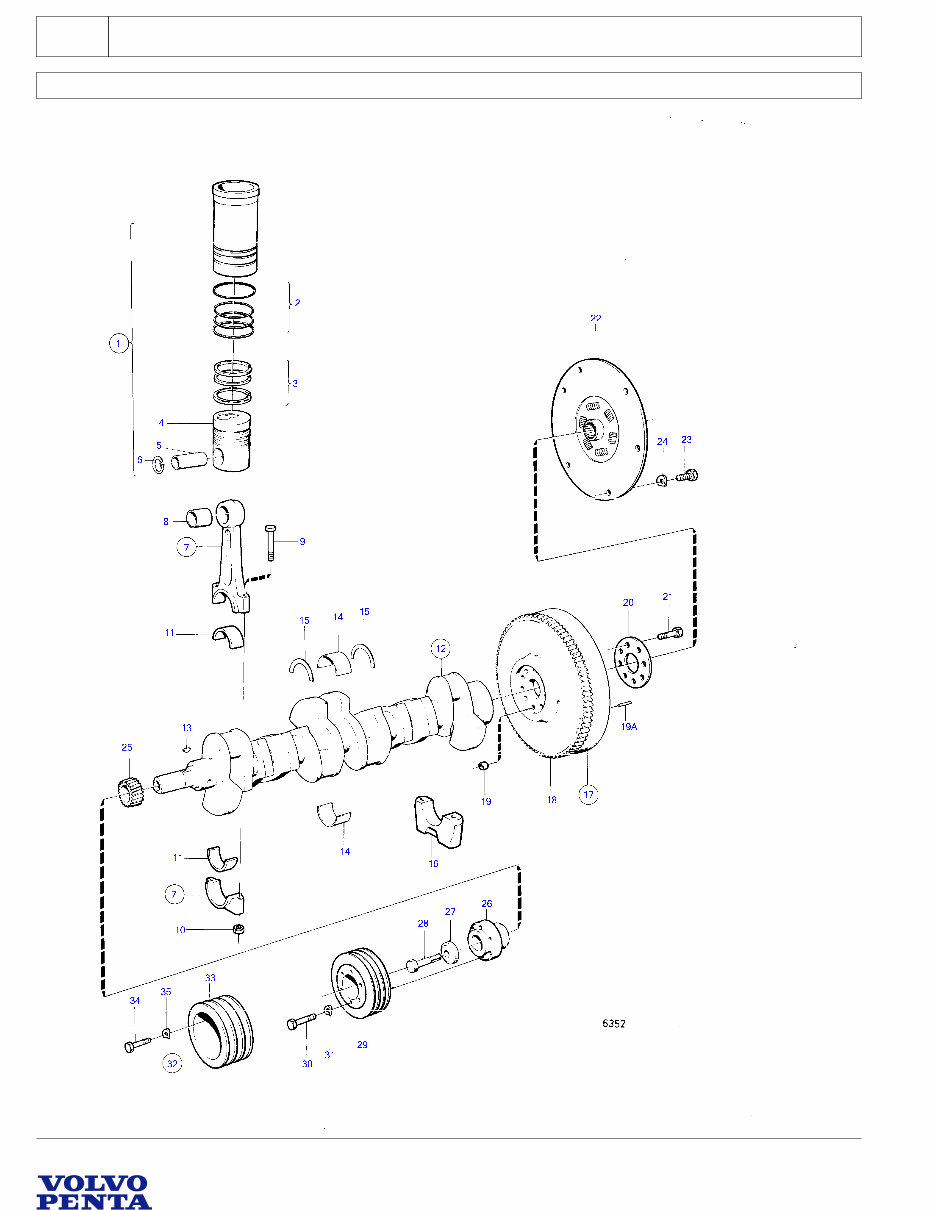 Volvo Penta MD40A, TMD40A, TMD40B, TMD40C, AQD40A, TAMD40A, TAMD40B, AD40B, AQAD40A, AQAD40B Parts Manual preview img 7