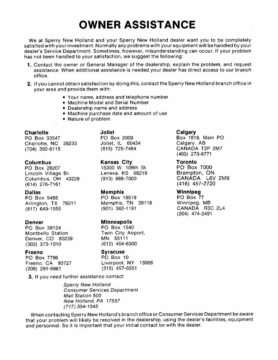 New Holland 907 Operators Manual preview img 4