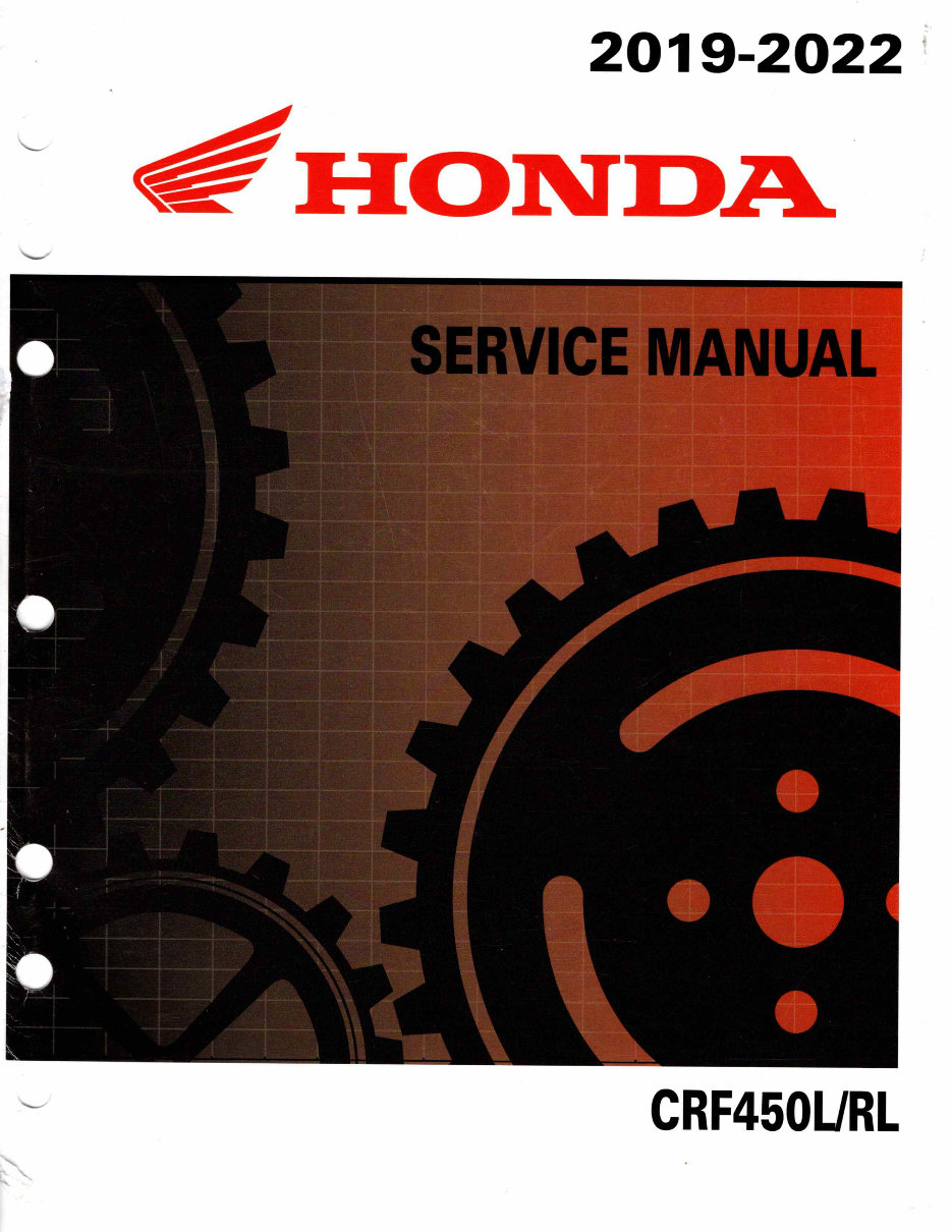 2019-2022 Honda CRF450L Service & Repair Manual preview img 1