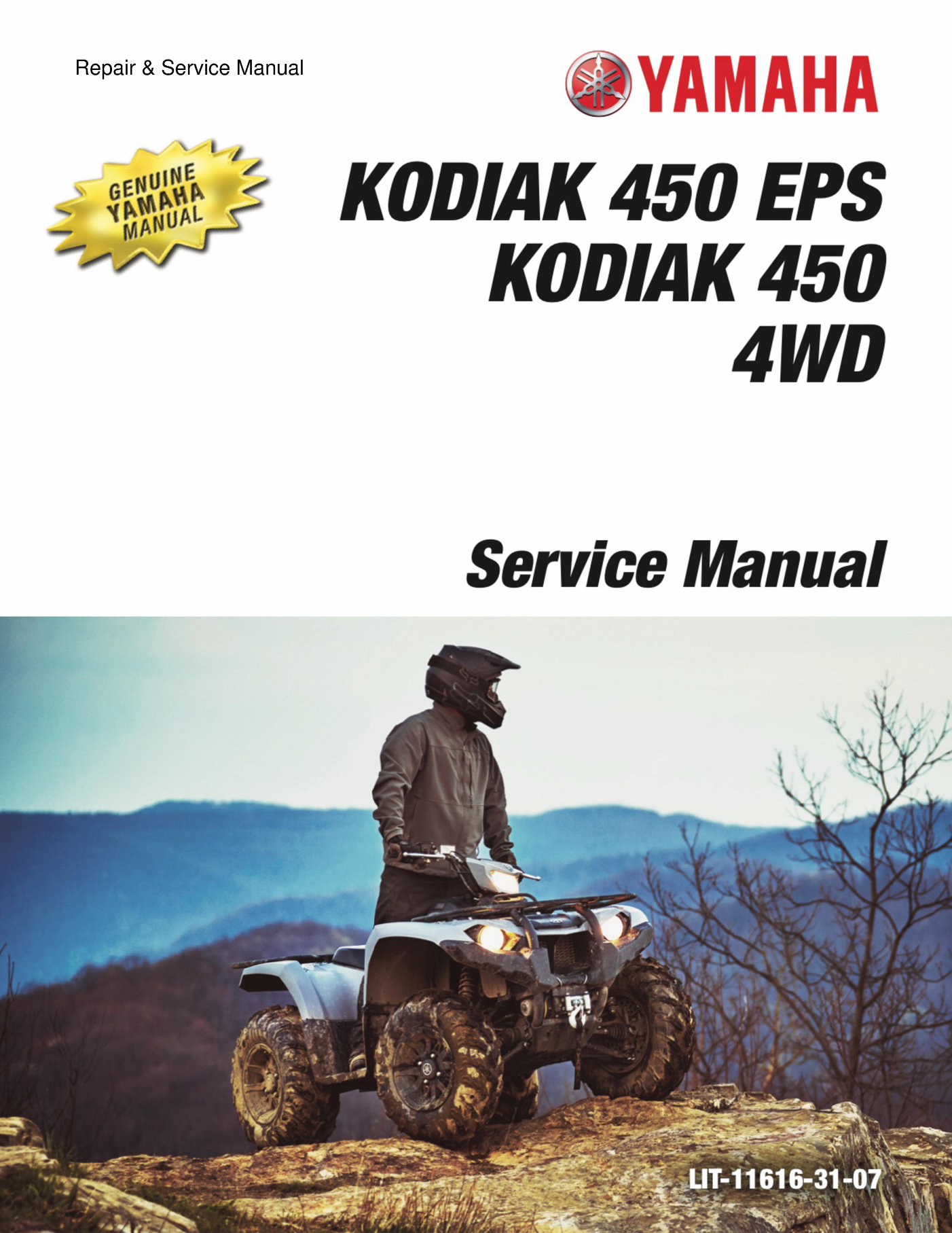 2024 Yamaha KODIAK 450 EPS Service & Repair Manual preview img 1