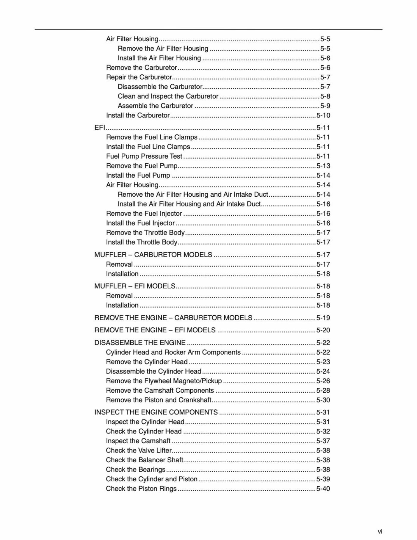 2019 Yamaha DRIVE2 PTV (QUIETECH EFI) Service & Repair Manual preview img 9
