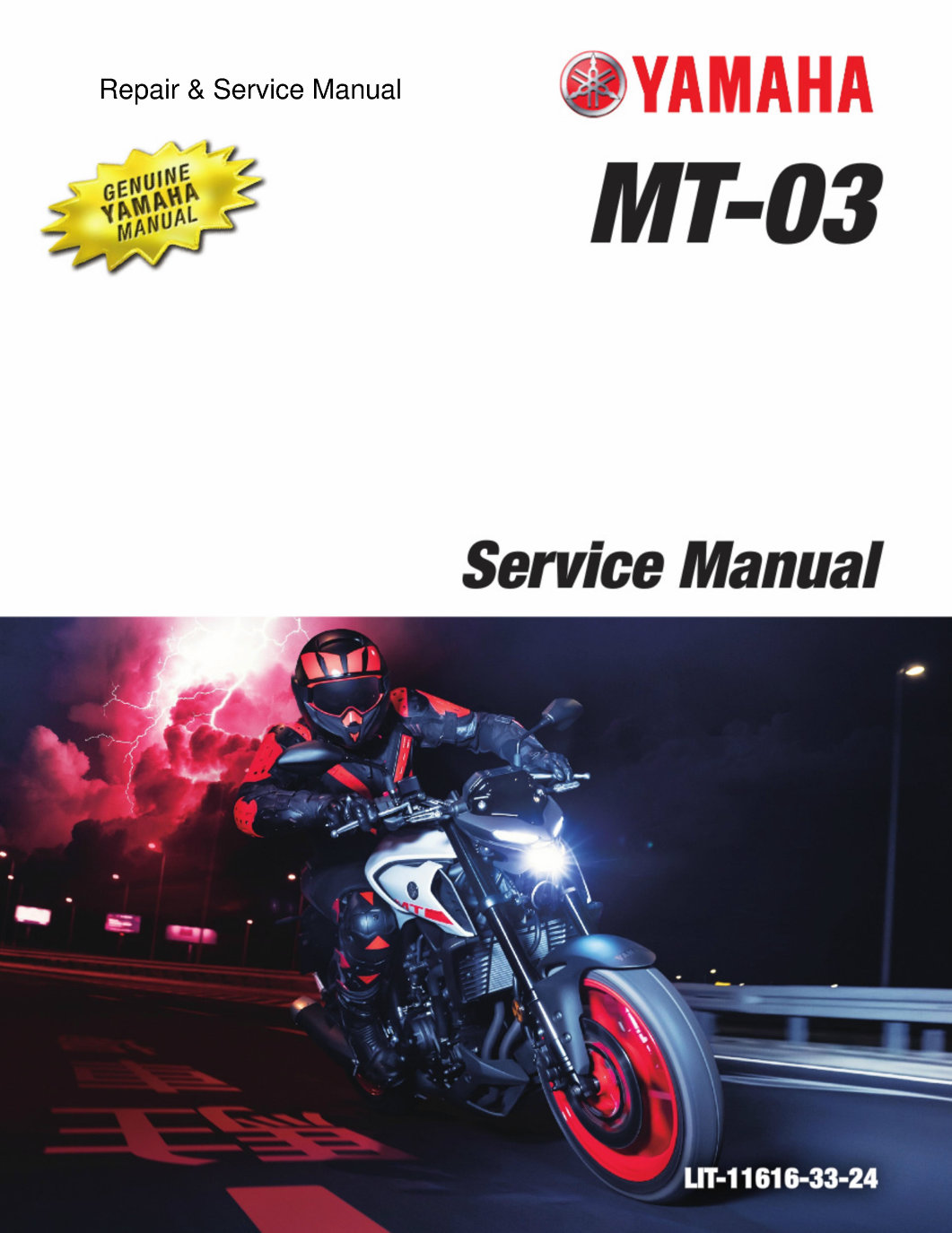 2024 Yamaha MT-03 Service & Repair Manual preview img 1