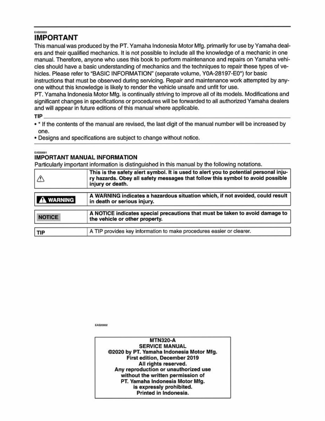 2024 Yamaha MT-03 Service & Repair Manual preview img 3