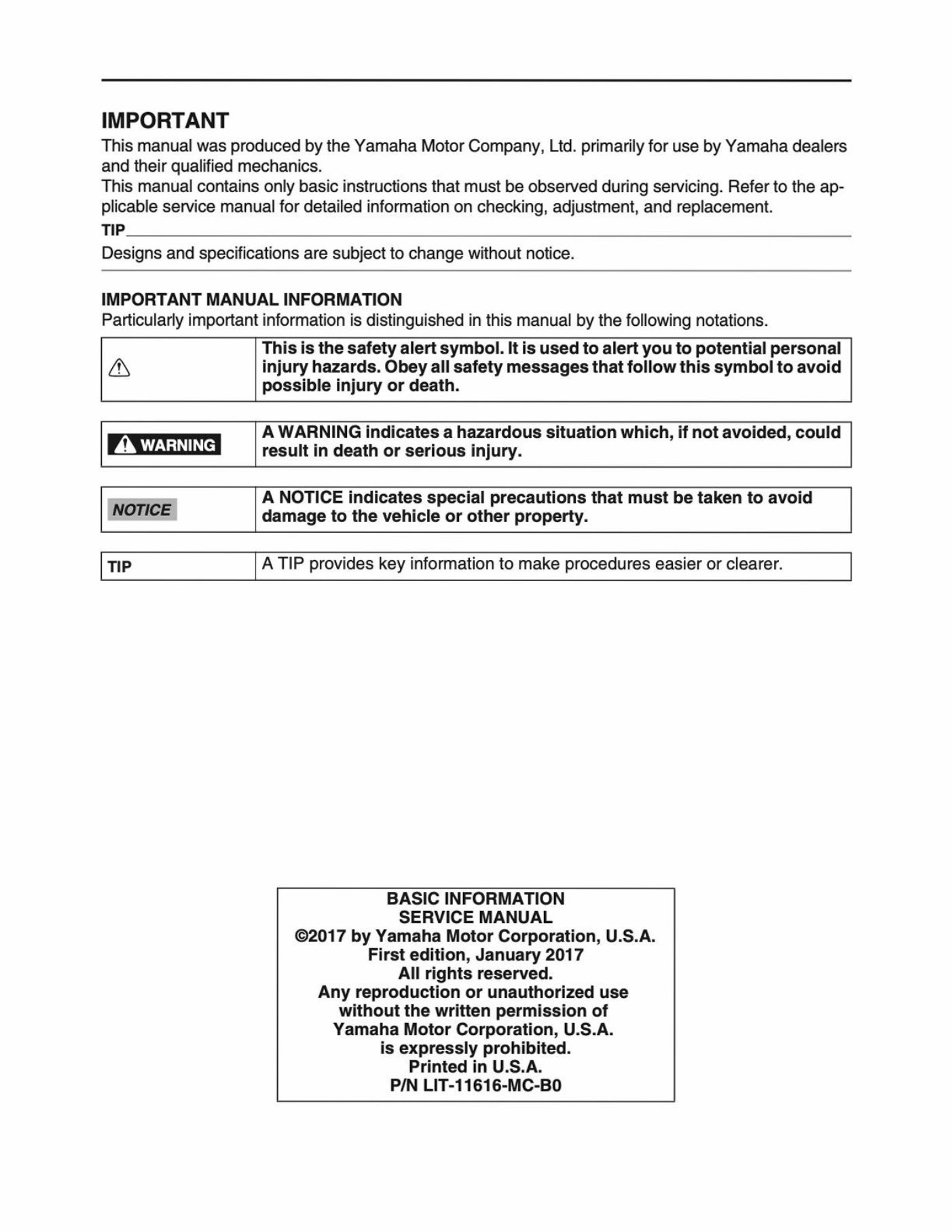 2024 Yamaha YZ65 Service & Repair Manual preview img 5
