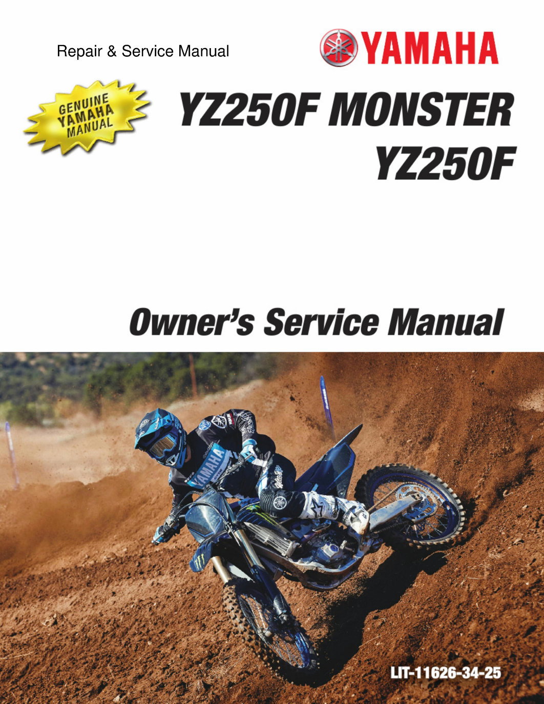 2021 Yamaha YZ250 Service & Repair Manual preview img 1