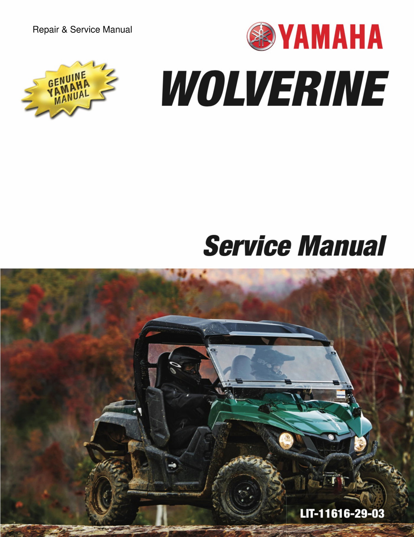 2016 Yamaha WOLVERINE R-SPEC Service & Repair Manual preview img 1