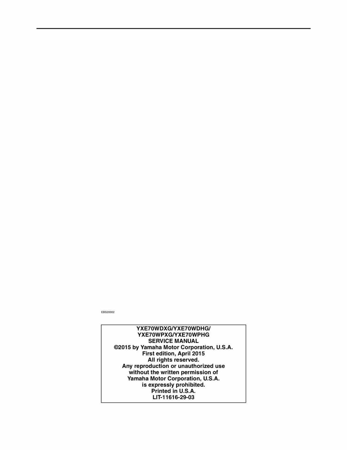 2016 Yamaha WOLVERINE R-SPEC Service & Repair Manual preview img 2