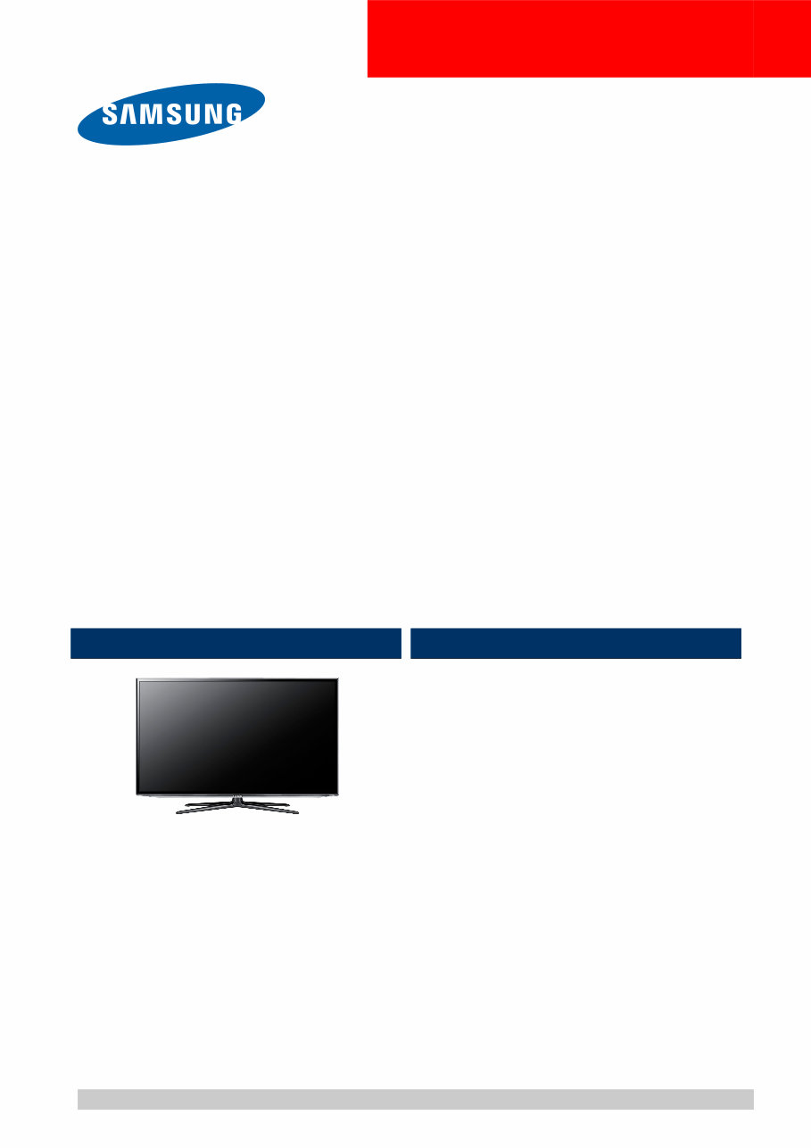 Samsung UN40ES6500 UN40ES6500F Service Manual and Repair Guide preview img 1