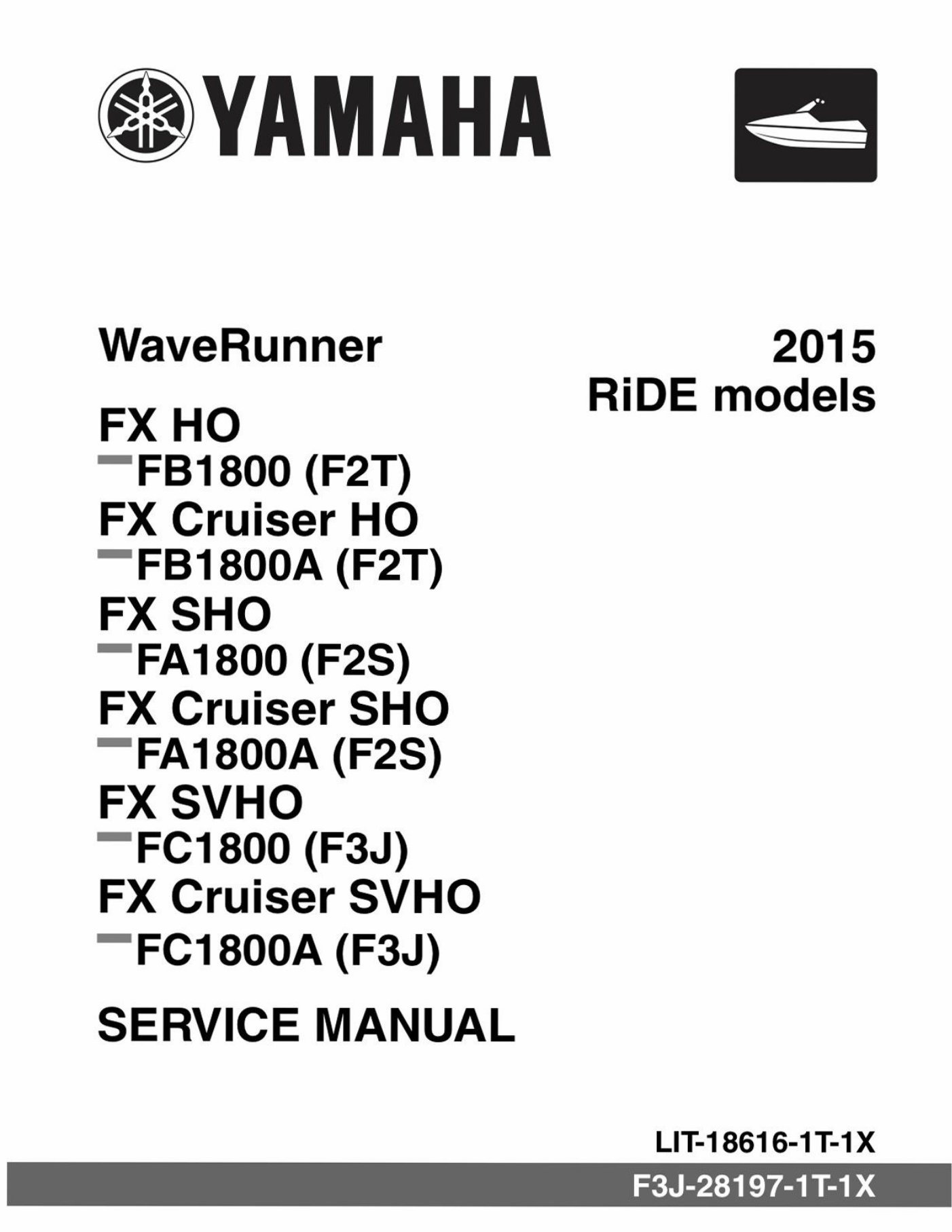 2016 Yamaha FX CRUISER SVHO Service & Repair Manual preview img 2