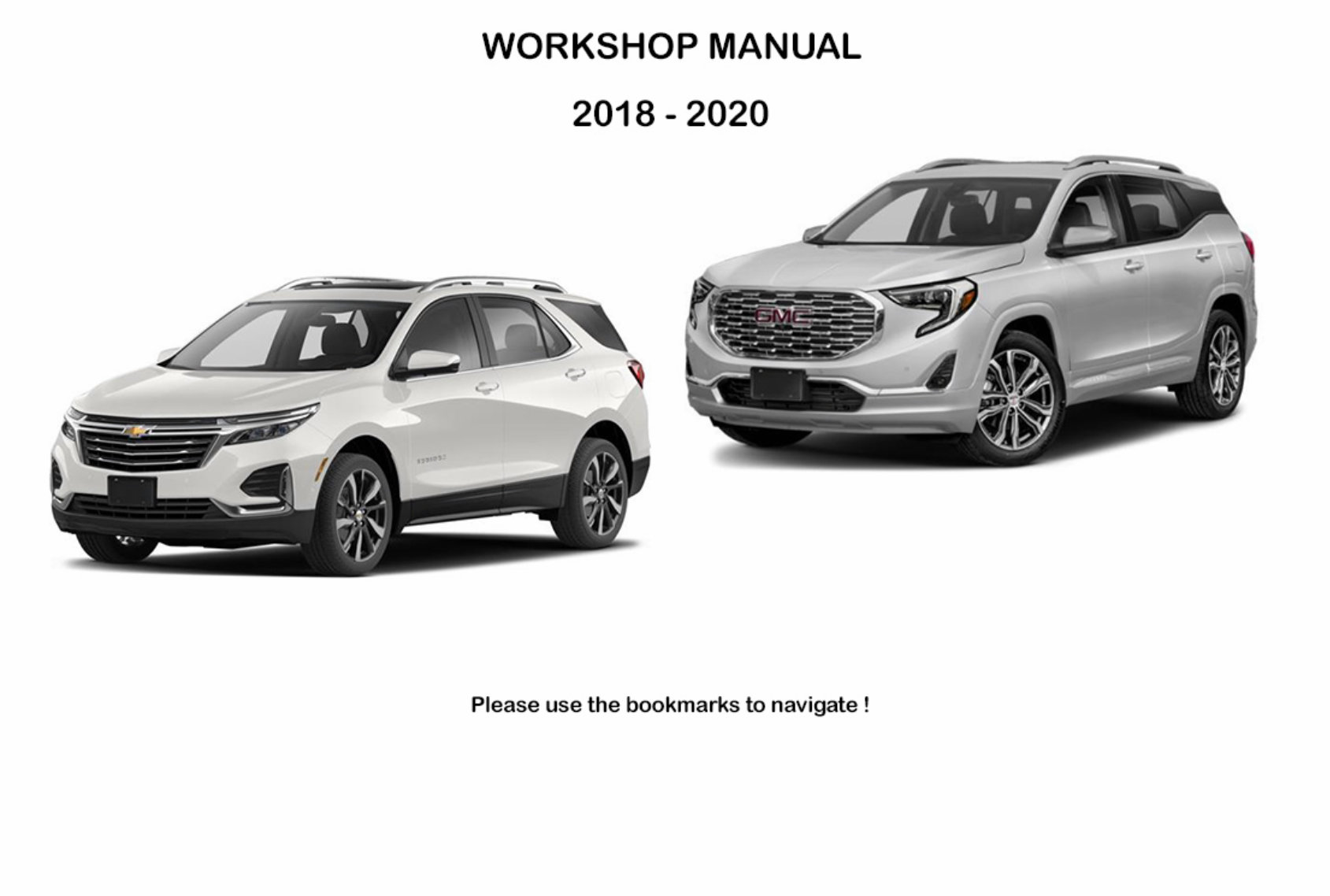 2018-2020 Chevrolet Equinox Service & Repair Manual preview img 1
