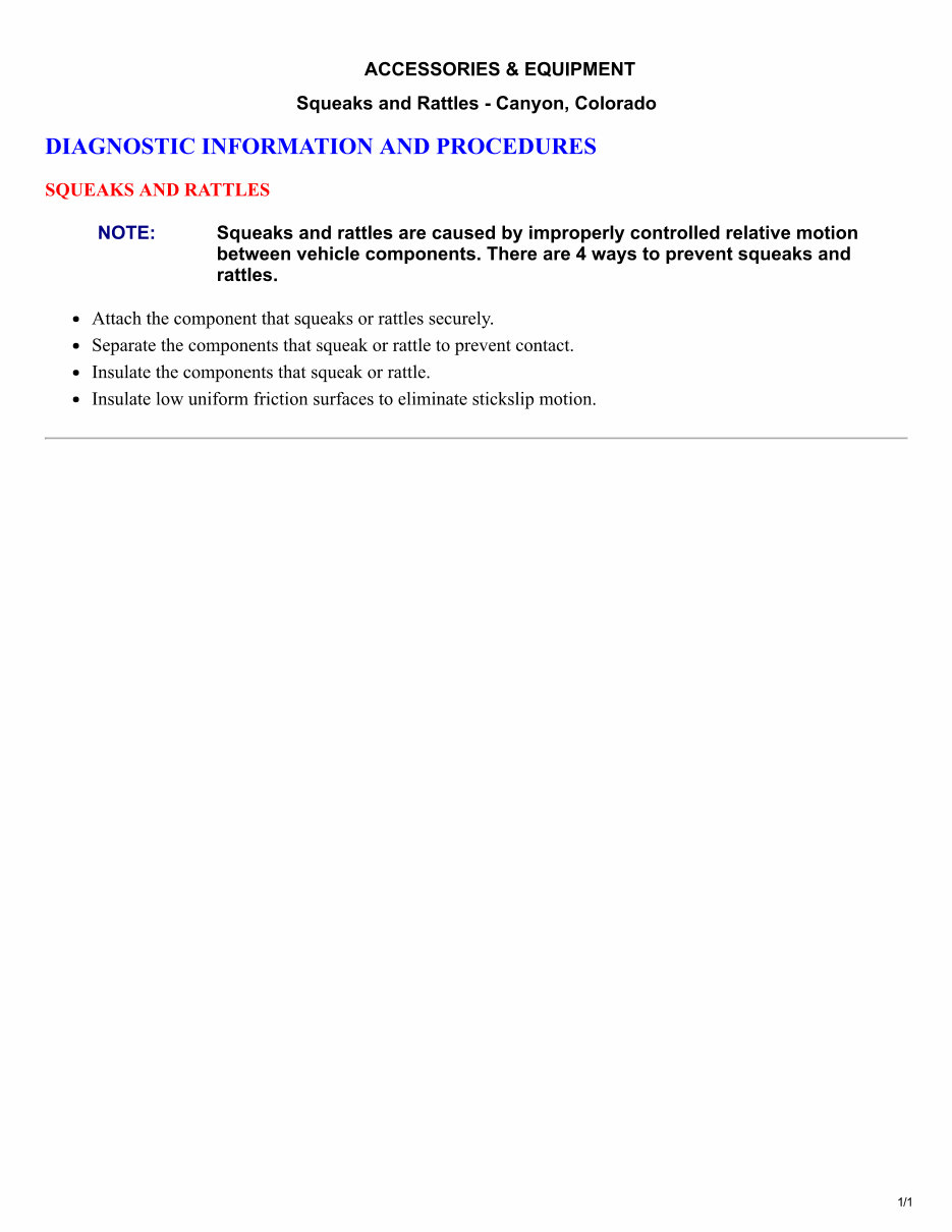 2015-2019 GMC Canyon Service & Repair Manual preview img 9