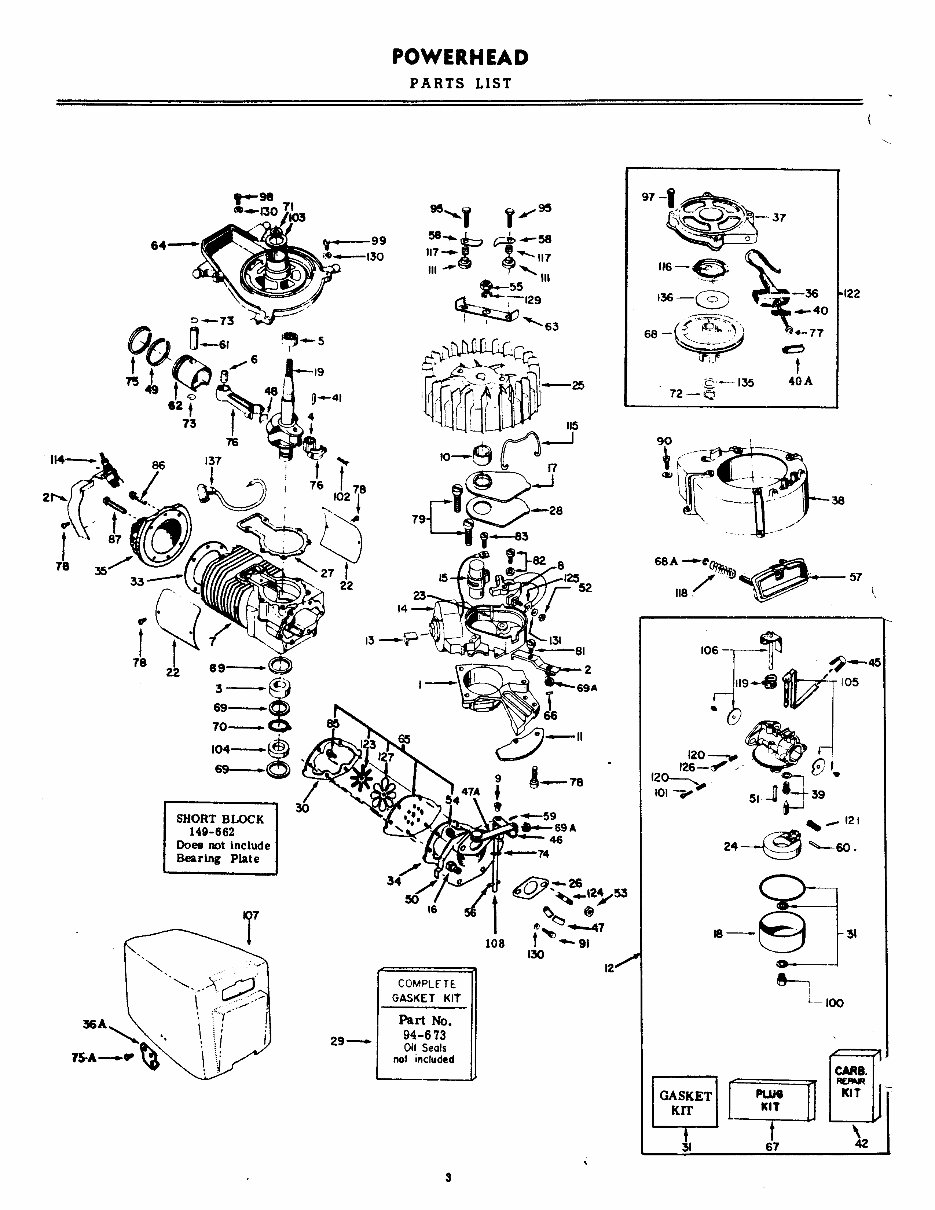Clinton outboard J700 7 hp owners & parts manual preview img 4