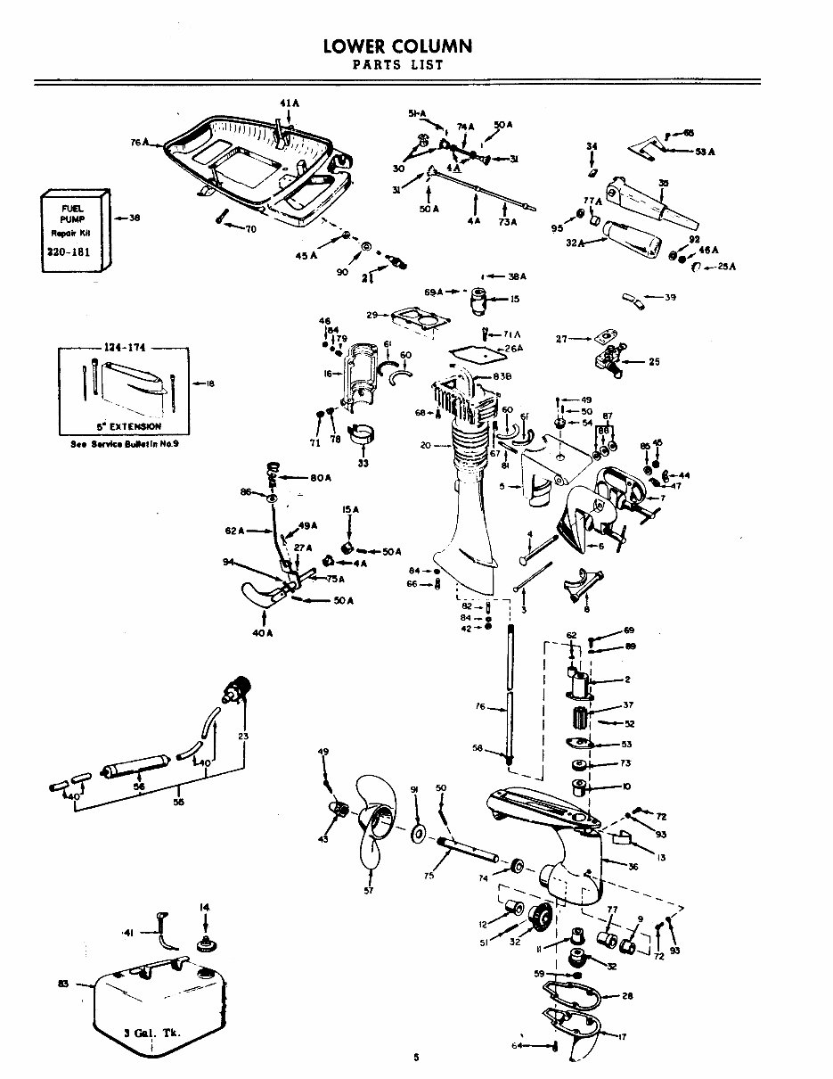 Clinton outboard J700 7 hp owners & parts manual preview img 6