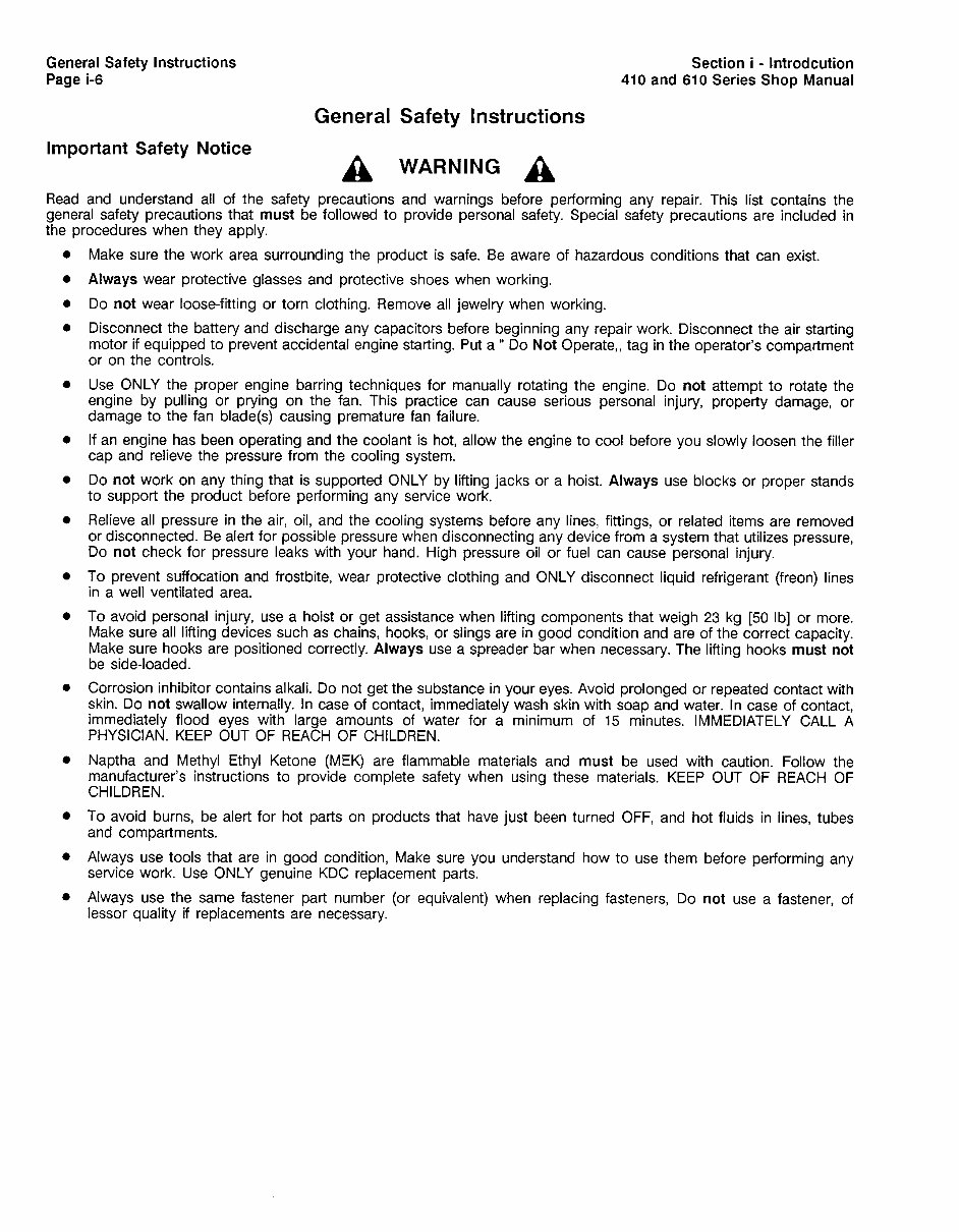 Cummins Service Diesel Engine 410 & 610 Series Manual Workshop Service Repair Manual preview img 10