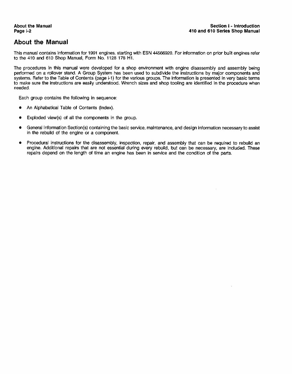 Cummins Service Diesel Engine 410 & 610 Series Manual Workshop Service Repair Manual preview img 6