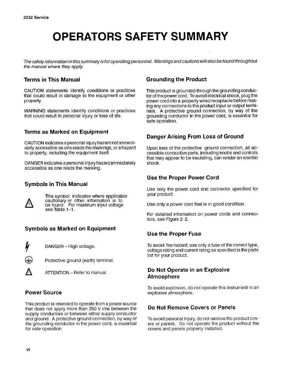 Tektronix 2232 Service Manual preview img 10