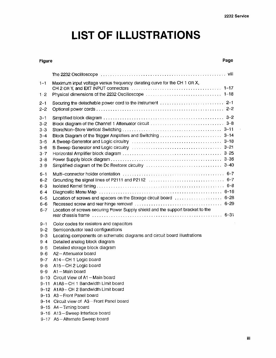 Tektronix 2232 Service Manual preview img 7