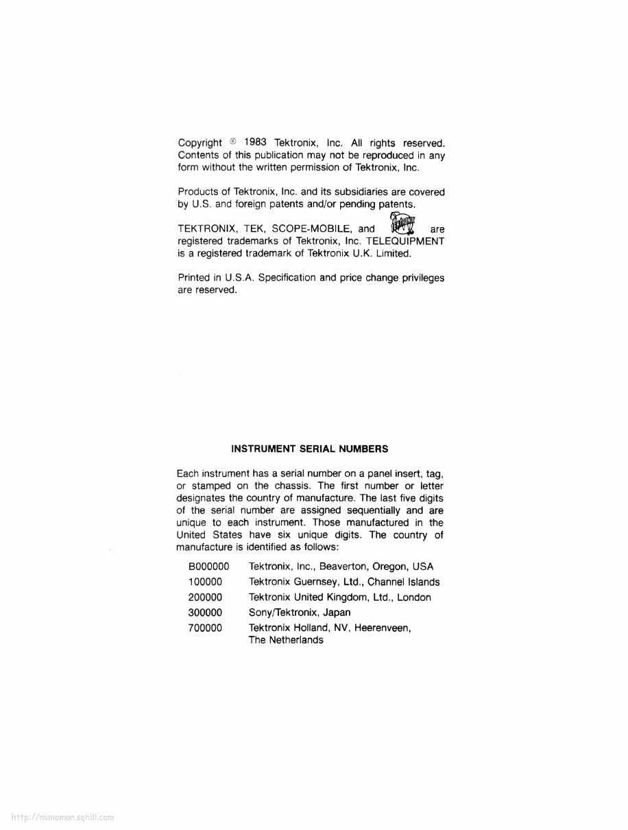 Tektronix 2215A Service Manual preview img 2