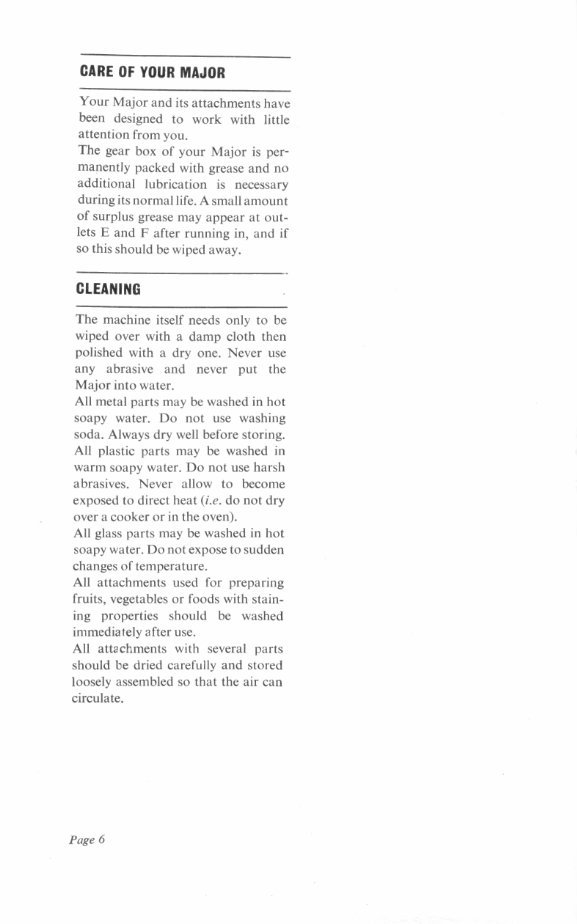 Kenwood Major A707 and A707A mixer Instruction and recipe manual preview img 7