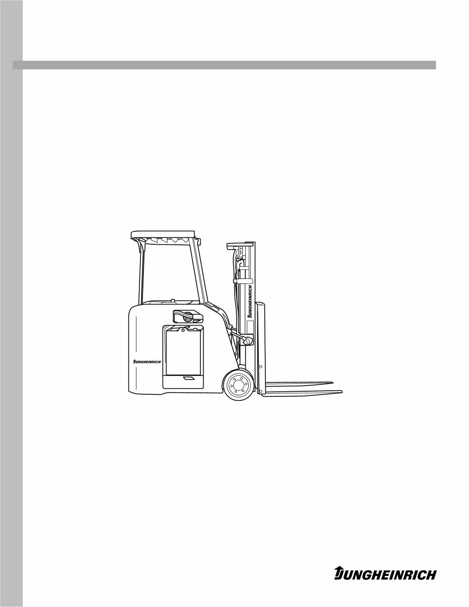 Jungheinrich Electric Lift Truck ETG-Series: 230 (from 01.10), 235 (from 01.10), 240 (from 01.10) Workshop Manual preview img 1