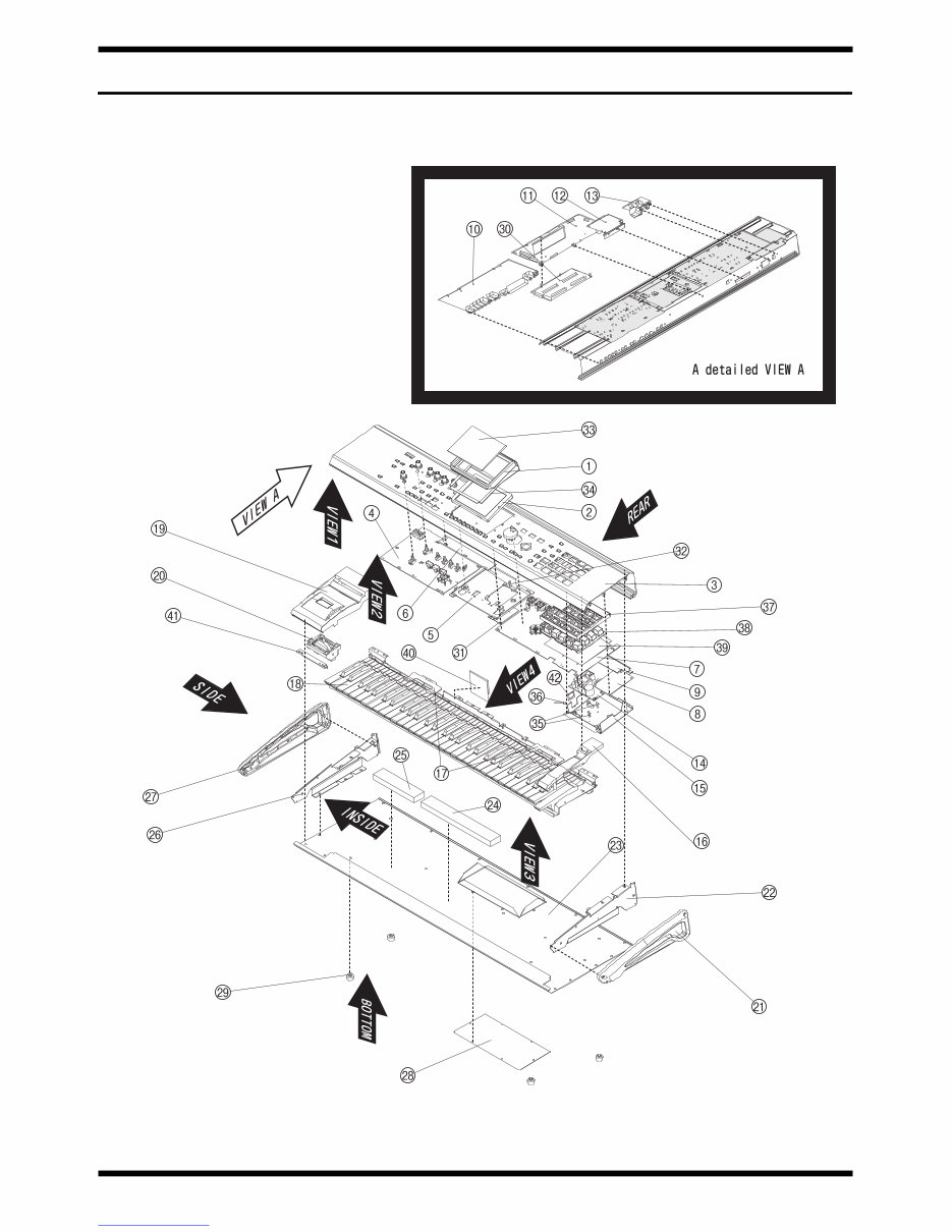 Roland x6 x-6 fantom complete service manual X6 preview img 7
