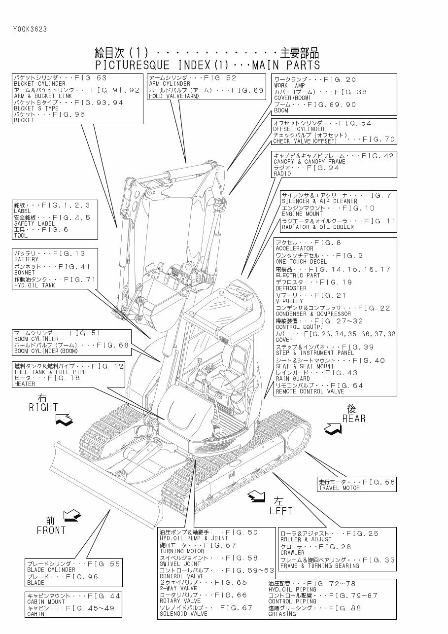 Yanmar B6-3P(R) B6-3C(R) Crawler Backhoe Parts Catalog Manual preview img 6