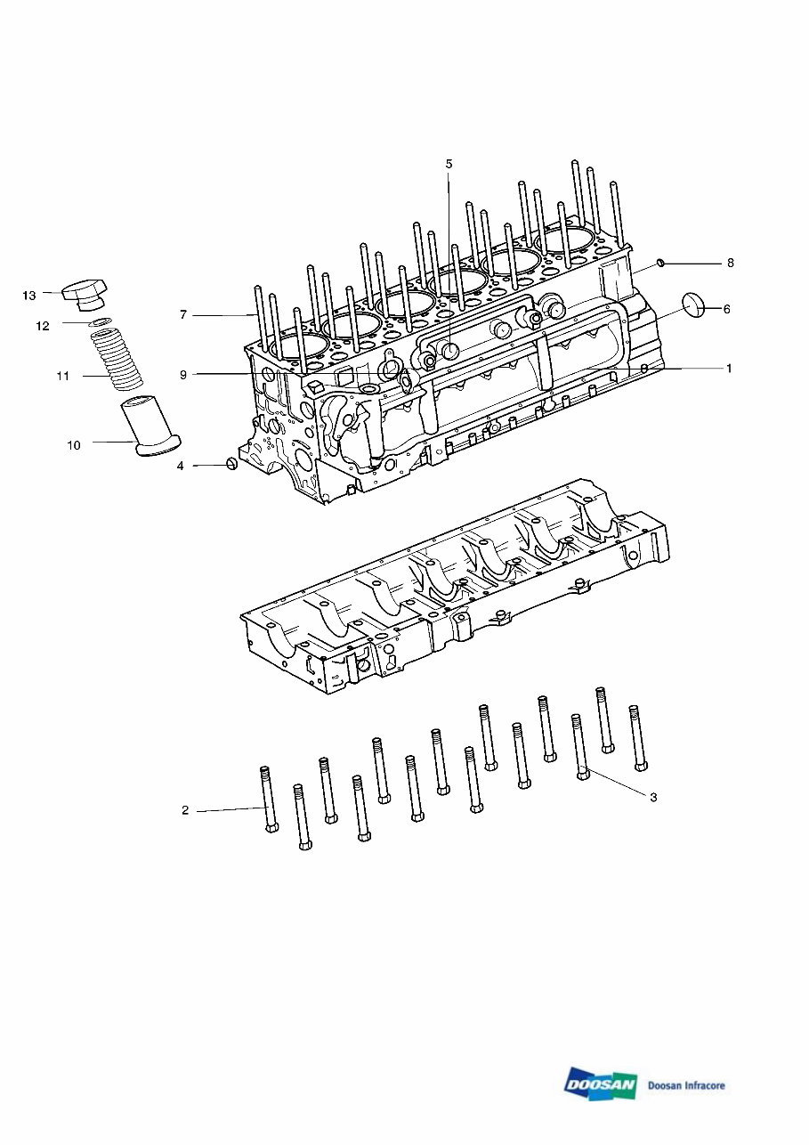 DAEWOO DOOSAN SD300 WHEELED Loader Service Parts Catalogue Manual preview img 3