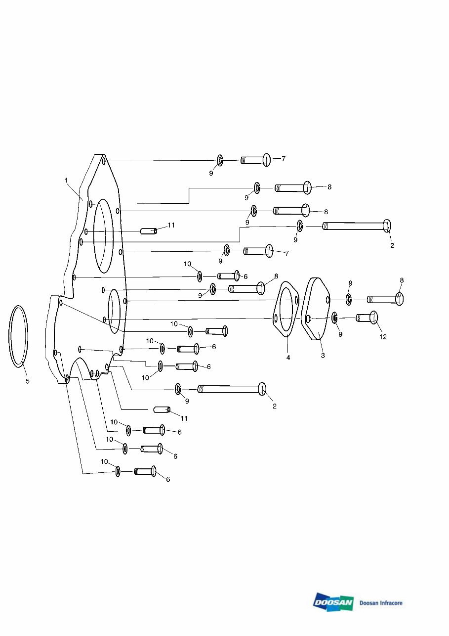 DAEWOO DOOSAN SD300 WHEELED Loader Service Parts Catalogue Manual preview img 7