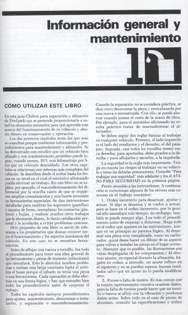 1965-1986 Ford F-100, F-150, F-250, F-300, F-350 Repair Manual (in Spanish) preview img 4