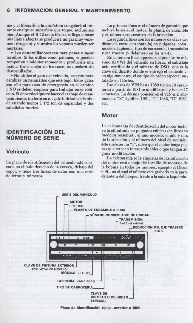 1965-1986 Ford F-100, F-150, F-250, F-300, F-350 Repair Manual (in Spanish) preview img 9