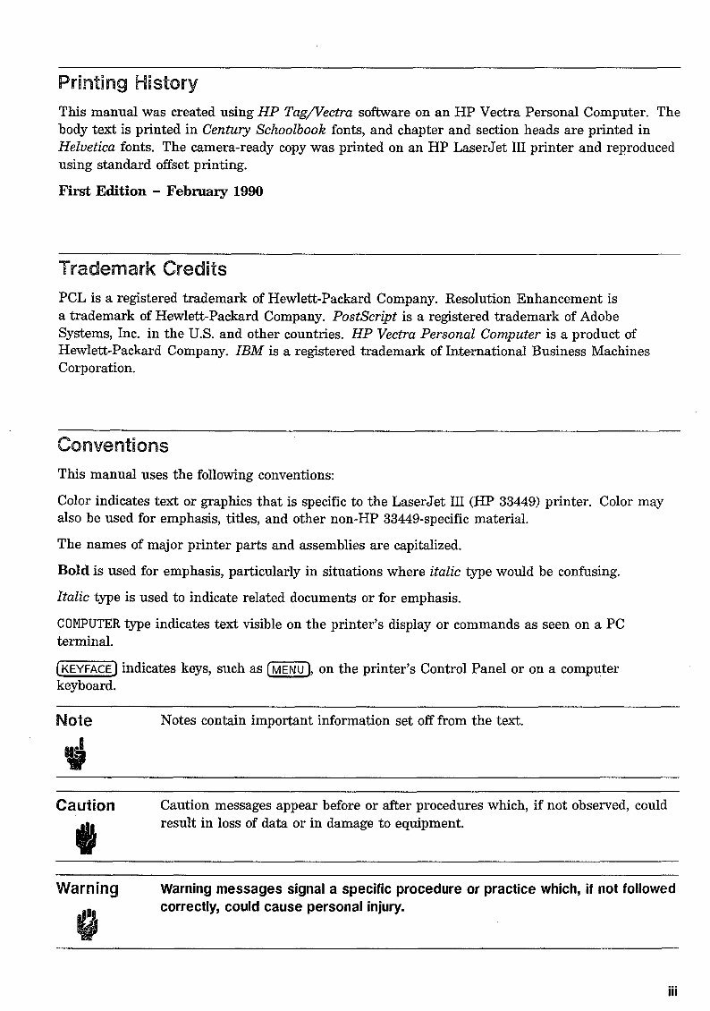 HP LaserJet Series II printer (HP 33440), LaserJet III printer (HP 33449) Combined Service Repair Manual preview img 5