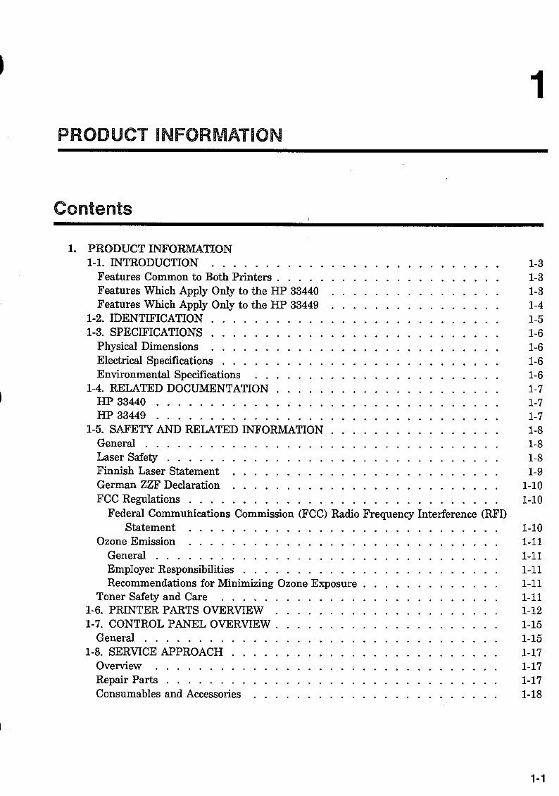 HP LaserJet Series II printer (HP 33440), LaserJet III printer (HP 33449) Combined Service Repair Manual preview img 8
