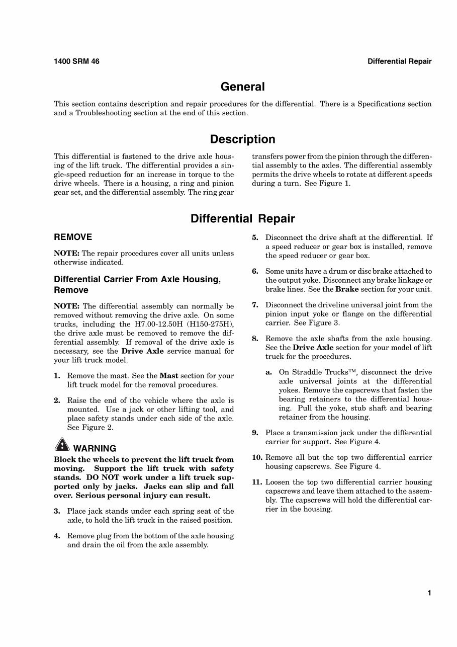 HYSTER Challenger C117 (H36.00C, H40.00C, H44.00C, H48.00CH, H800C, H880C, H970C, H1050CH) Forklift Service Repair Manual + PART preview img 5