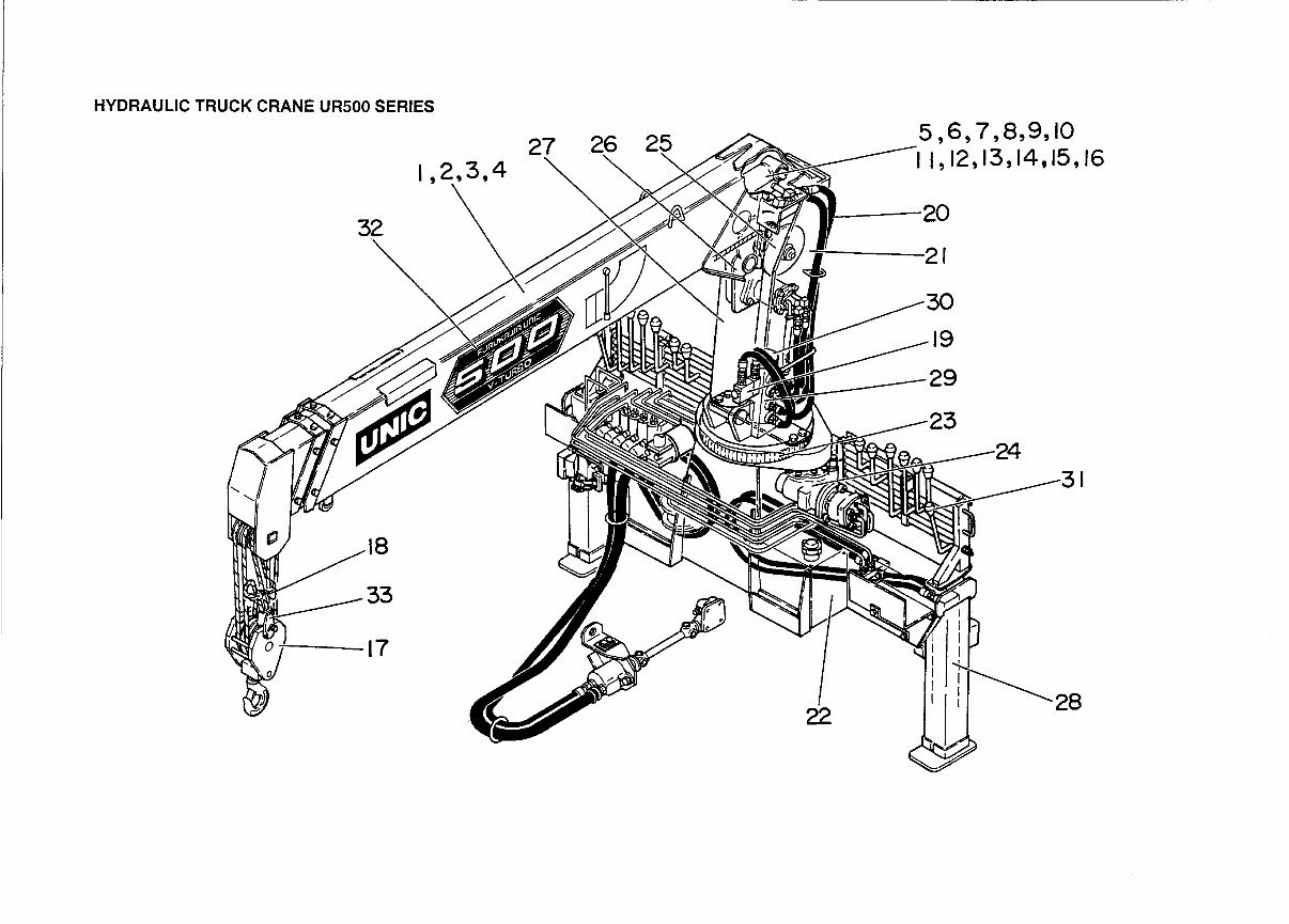 Furukawa Unic UR500 Series Hydraulic Crane Parts Manual preview img 4