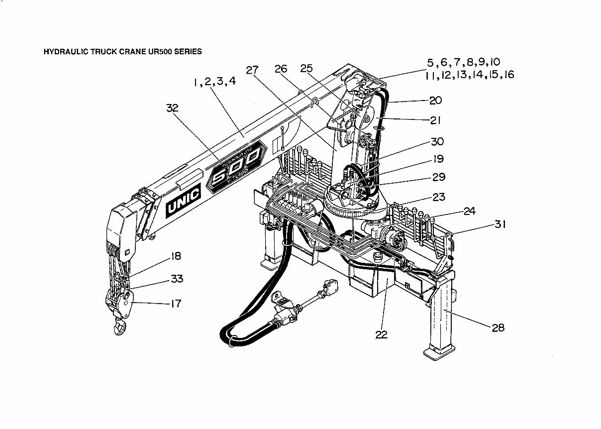 Furukawa Unic UR500 Series Hydraulic Crane Parts Manual preview img 6