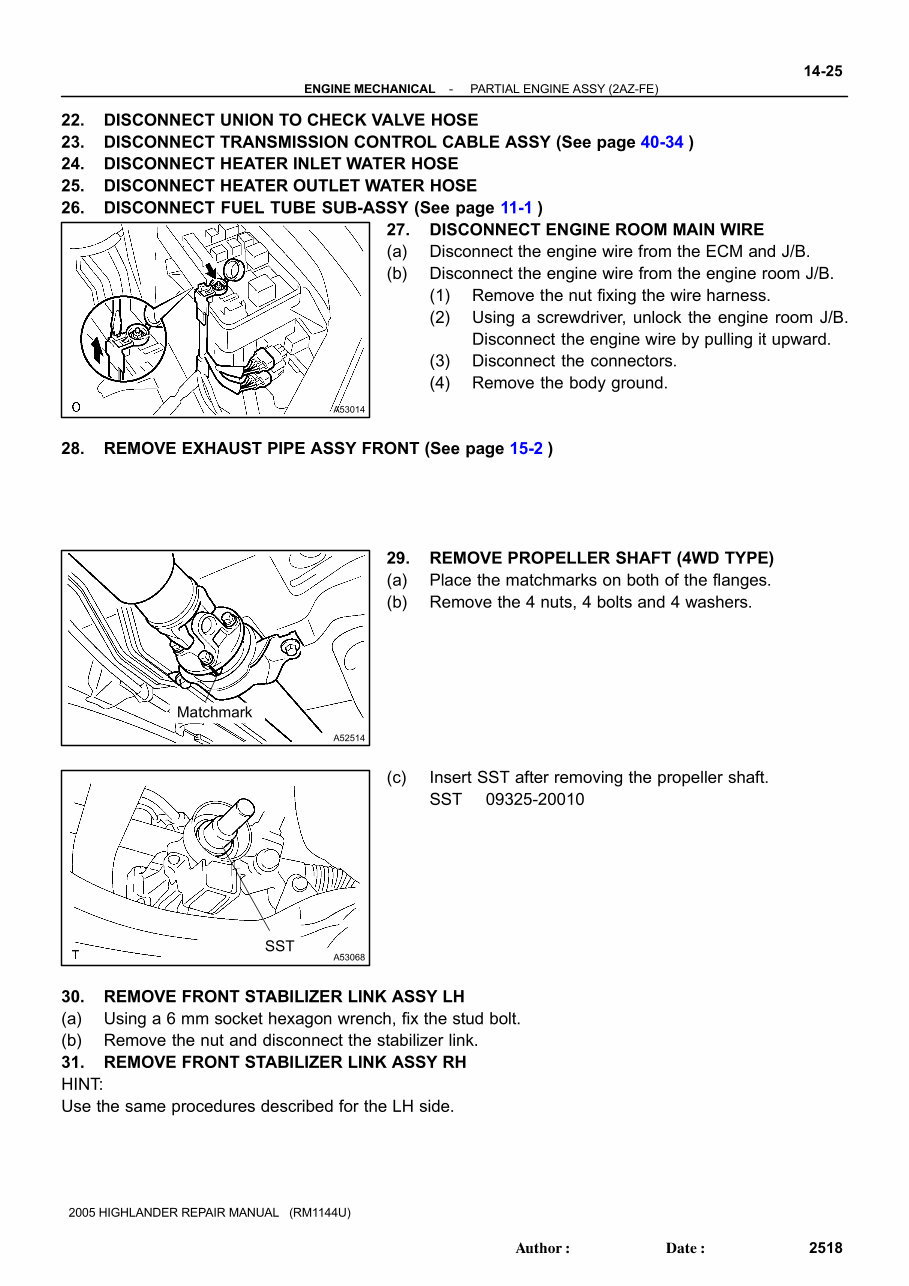 2004 Toyota Highlander Service & Repair Manual preview img 2
