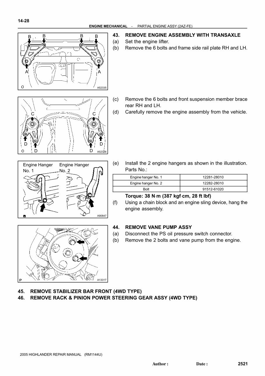 2004 Toyota Highlander Service & Repair Manual preview img 5