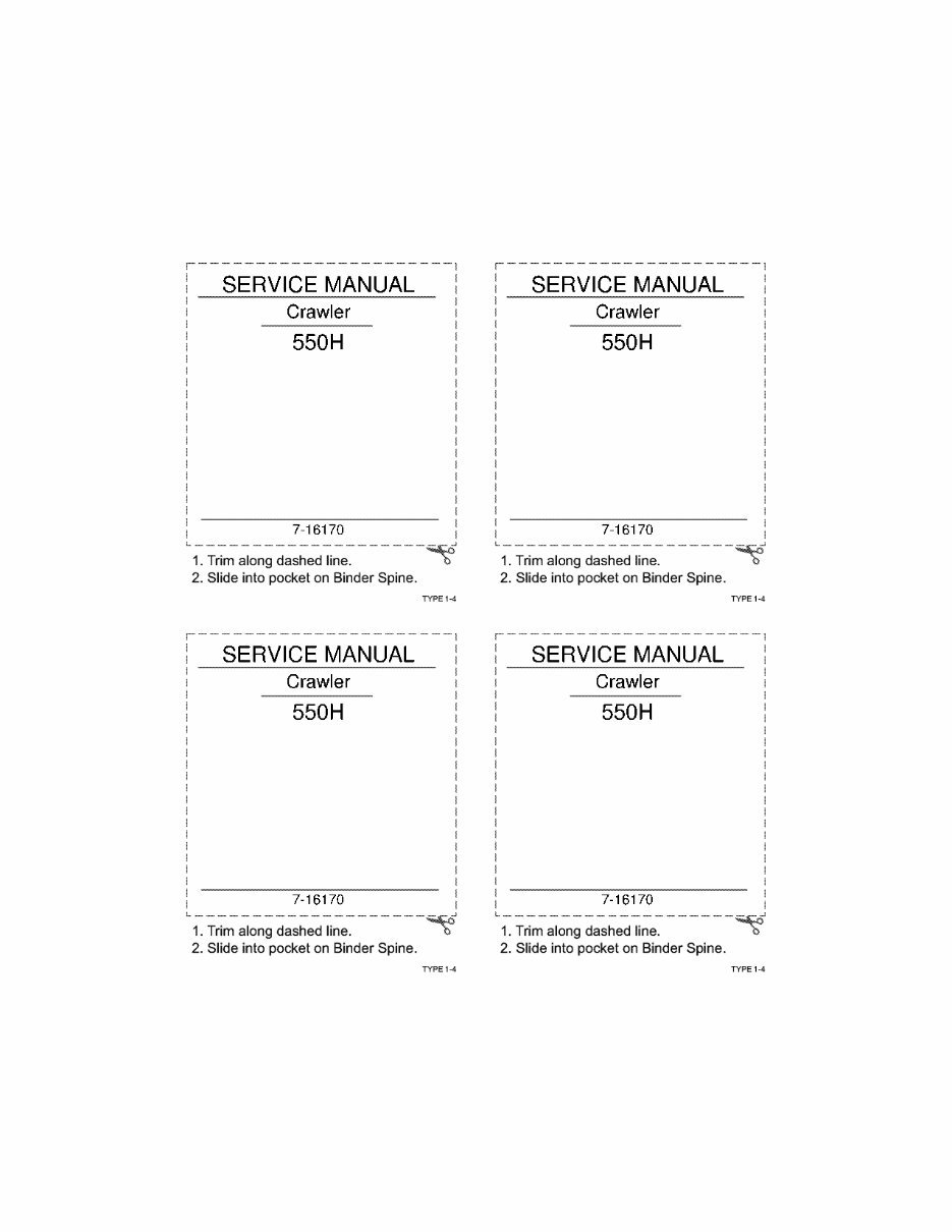 Case 550H Service Manual preview img 1