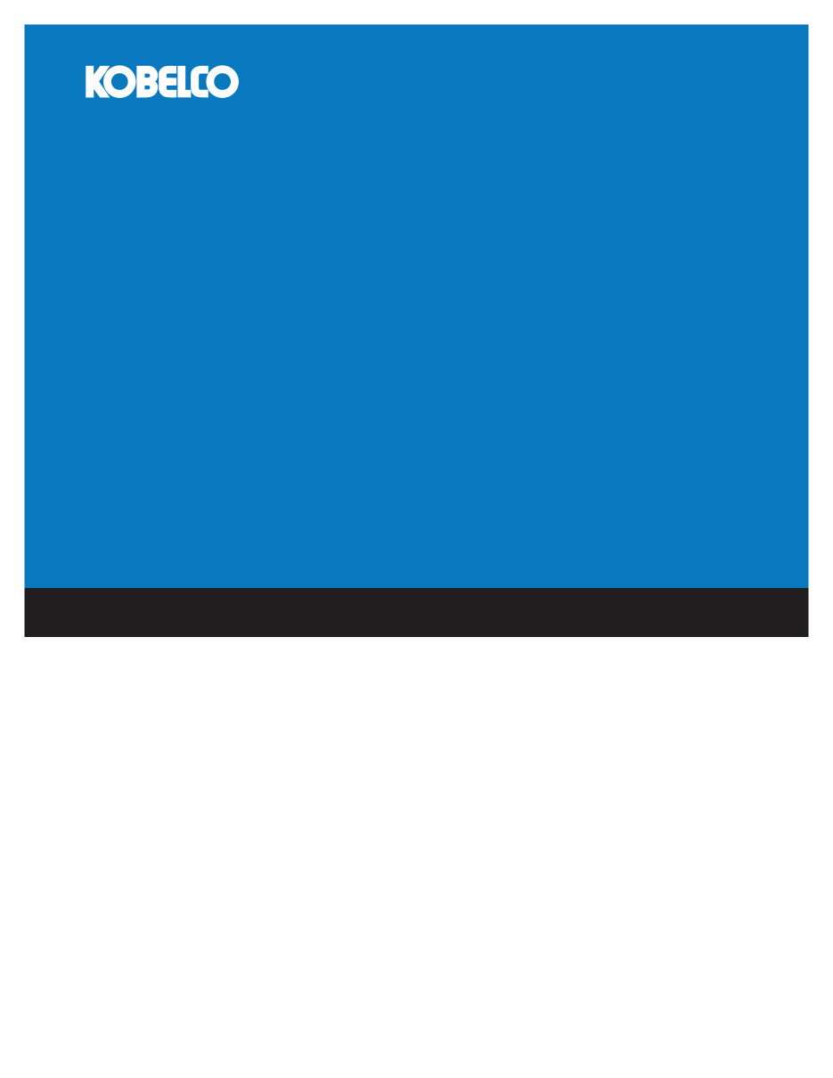 Kobelco SK50SR-3 Service Manual preview img 1