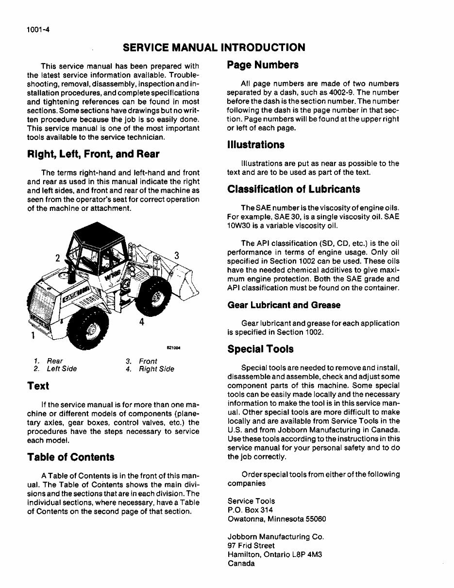 Case W18B, W20C Service Manual preview img 6