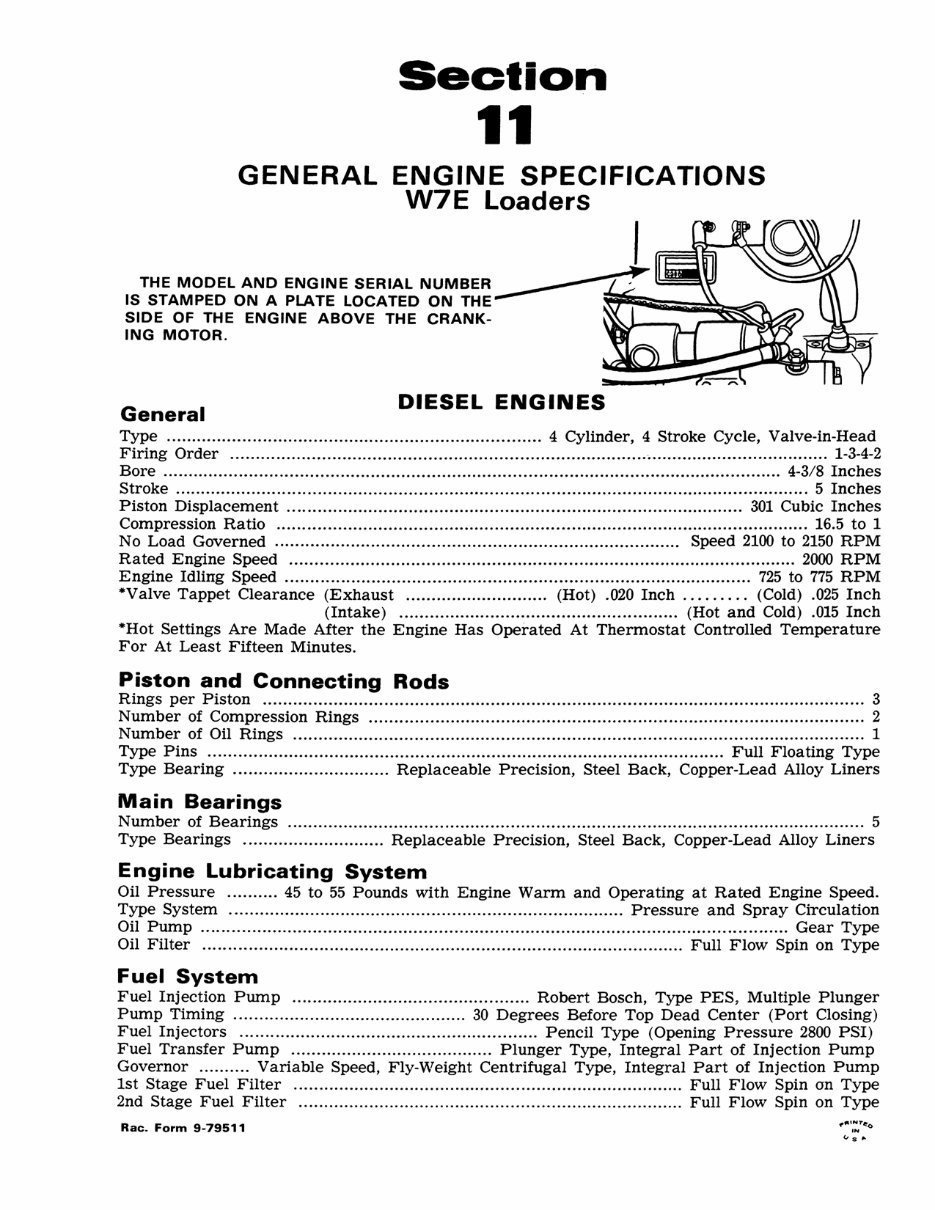 Case W7E Service Manual preview img 4