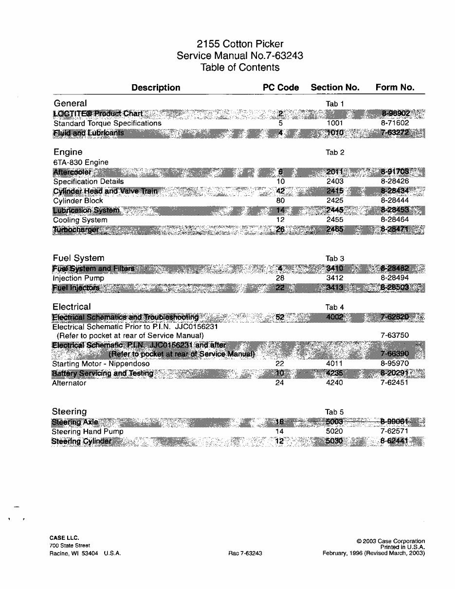 Case IH 2155 Service Manual preview img 2