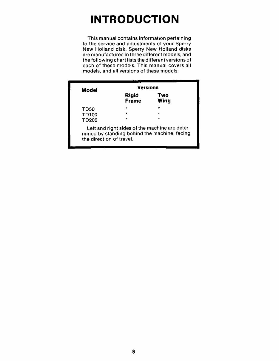 New Holland TD100, TD200, TD50 Operators Manual preview img 10