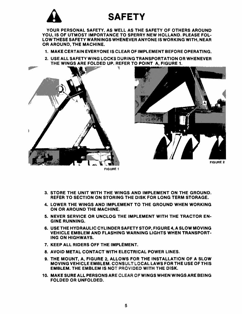 New Holland TD100, TD200, TD50 Operators Manual preview img 7